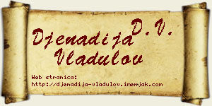 Đenadija Vladulov vizit kartica